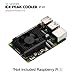 iUniker Ultra-Quiet Active Cooler for Raspberry Pi 5, ICE Peak Cooler for Raspberry Pi 5, Aluminum Heatsink and 3510 Cooling Fan for Raspberry Pi 5 16GB/8GB/4GB/2GB