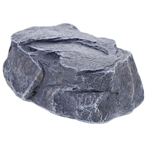 PAMINGONO Wetterfeste Gartendeko Schlüsselversteck Steinoptik mit Geheimfach Unscheinbare Fake Stone Key Holder Box für Außen Sicherer Ersatzschlüssel Speicher für Garten