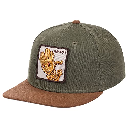 Marvel Youth Hero Character Adjustable Snapback Cap Dark Green/Brown #TOP7