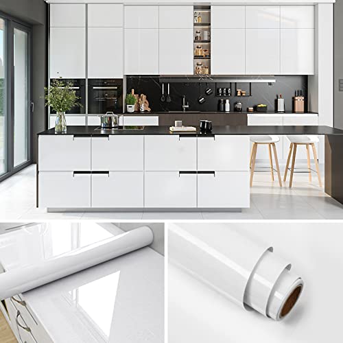 Surmounty Fliesenaufkleber Deko Folie 500x60cm, PVC Fliesensticker Fliesen Folie, selbstklebende Tapete Aufkleber Klebefolie, Wandfliese Sticker für Küche, Schrank, Möbel, Tisch (Typ 10)