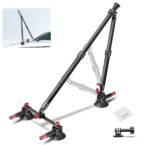 NEEWER �g���v���z�Ճ}�E���g �J�[�{���� �A�N�V�����J�����p �z�ՃJ�[�}�E���g �A�N�V�����J�����A�_�v�^�[/NATO���[��/60cm�����|�[��/�N���[�j���O�N���X�t�� �R���p�`�u�� Hero 13 12 11 10 9 Black Max X5 X4