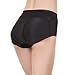 Hip Enhancer Padded Pants Shaper Seamless Fake Ass Pads Panties Buttocks Push Up Lingerie Women Underwear (Black, M)