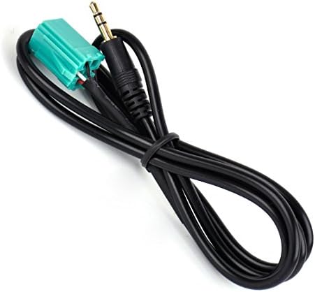 3.5mm Audio Jack MP3 Smart Mobile Phone 1.5m Aux Input Adapter Cable Lead for Renault Clio/Espace/Kangoo/Laguna/Megane/Scenic/Trafic/Twingo (All models 2005 to 2012)