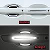 8-Piece 3D Carbon Fiber Car Scratch Protector Film - Universal Auto Door Handle Guard, Reflective Strips #4