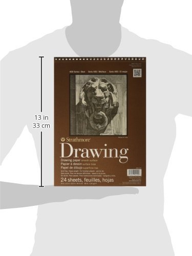 Strathmore (400-104 400 Series Drawing, Smooth Surface, 9X12, 24 Sheets #TOP1