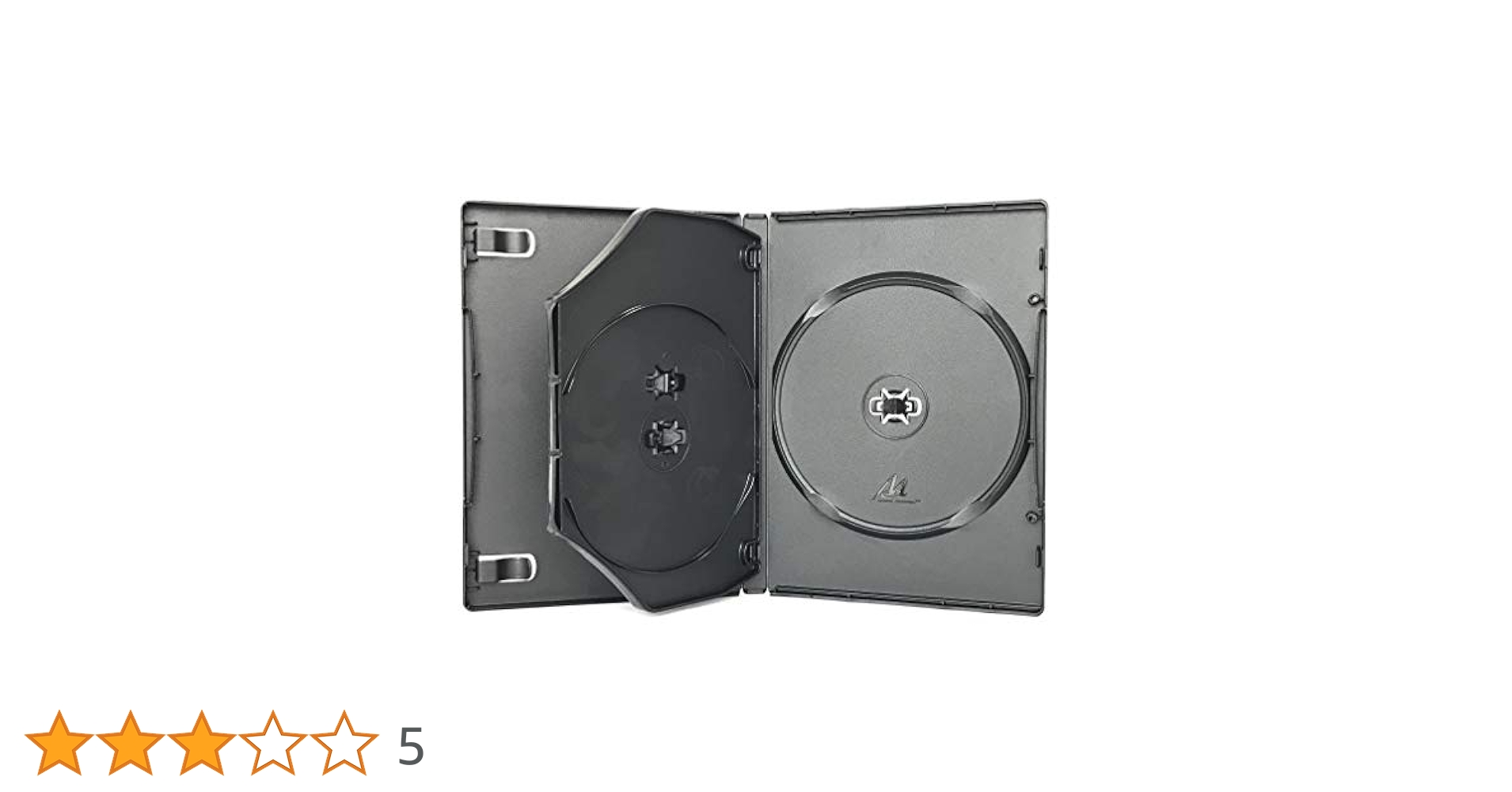 Amazon.co.jp: Mロック DVDトールケース 3枚収納 【2個