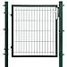 Produktbild LARMNEE Gartentor, für Stabmattenzau, Gartentür aus verzinktem Stahl, robust und langlebig, Zauntor, 100 x 106 cm, Gartenpforte, Hoftor mit Griff, Schloss, Schlüssel, Gartenzaun, Grün ELS25GD02