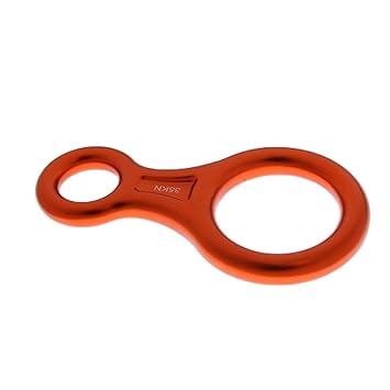 THE STYLE SUTRA 35KN Figure 8 Shape Descender Rock Climbing Rappel Belay Device Orange