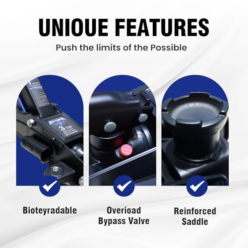 Image of ANTPOWER 3 Ton Floor Jack,with Wheels for Secure Lifting,Fast Lift Floor Jack, Quick Lift Pump for Sport Utility Vehicle,Providing Stable Support for Various Cars (3.0T)