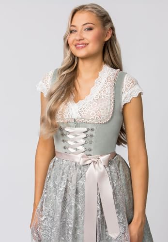 Dirndl Loredana Robe sauge en taille 36 d'exception - 5