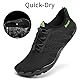 Racqua Wasserschuhe Aquaschuhe Damen Strandschuhe Herren Schwimmschuhe BarfußSchuhe Leichte Surfen Atmungsaktiv Schnelltrocknend Schwarz EU 42