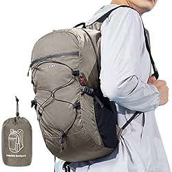 Mochila de viaje plegable, ultraligera, plegable, plegable, para viajes, camping, deportes al aire libre, mochila, impermeable y resistente al desgaste, mochila para senderismo, mujeres y hombres