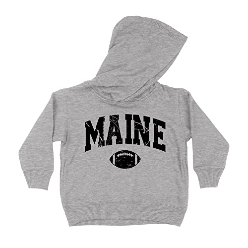 Football Maine Collegiate Kids Hoodie Sweatshirt Toddler 4T Heather Grey