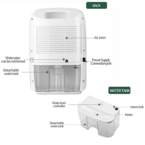 Absorbeur d'humidité haut de gamme à écran LED et télécommande