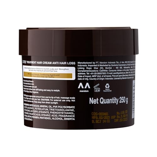 Image of Gatsby Japan Treatment Hair Cream - Anti Hair Loss 250gm | Contains Conditioning Agents & Pro Vitamin B5 | Nourishes Scalp & Strengthen Hair Roots | With Goodness of Natural Ingredients | Made in Indonesia