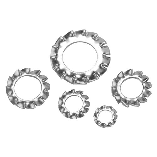 700 Stück Edelstahl 304 Zahnscheiben mit Außenverzahnung Set M3-M8 für Industrieanlagen