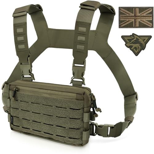 Sac de poitrine tactique homme avec boucle avant Airsoft Recon Chest Rigs
