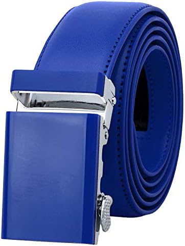 Falari Men Unisex Genuine Leather Ratchet Dress Belt 8168-ROY-L40