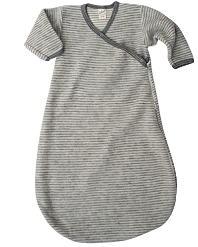 Lilano, Baby Wickelsack Flausch, 100% Wolle (kbT) (74-80, Hellgrau/Natur) Cover