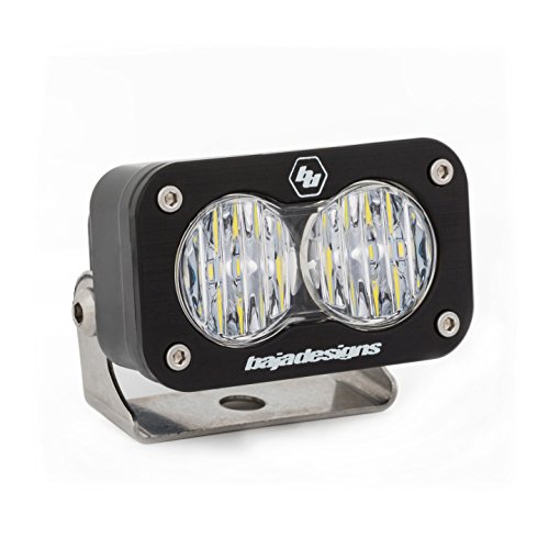 Baja Designs S2 Sport Black LED Light (Wide Cornering; Clear)