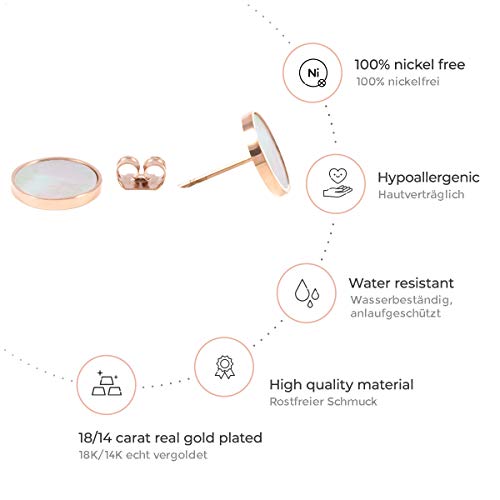 Happiness Boutique Orecchini a Bottone Tondi Oro