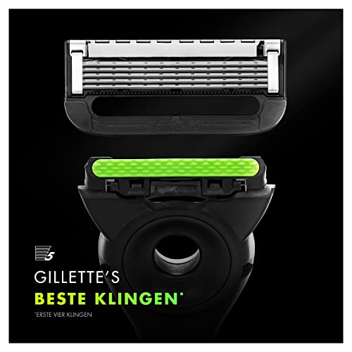 Gillette Labs Nassrasierer Herren, Rasierer mit Reinigungs-Element + Reise-Etui zur Aufbewahrung für unterwegs + 5 Rasierklingen, Premium-Magnetdock - Image 6