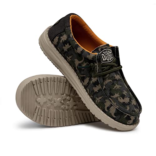 Hey Dude® Wally Camodino Kid Shoes – Unisex – Ultralight Design – Cotton Canvas Upper – Cotton Lining3