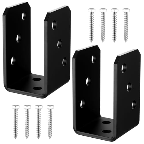 2 STK U-Pfostenträger zum Aufschrauben, 50 x 60 x 102 mm U Winkel Pfostenanker Aufschraubhülse Pfostenverbinder zum Einbetonieren oder Verbindung verschiedener Elemente 2 STK U-Pfostenträger zum Aufschrauben, 50 x 60 x 102 mm U Winkel Pfostenanker Aufschraubhülse Pfostenverbinder zum Einbetonieren oder Verbindung verschiedener Elemente