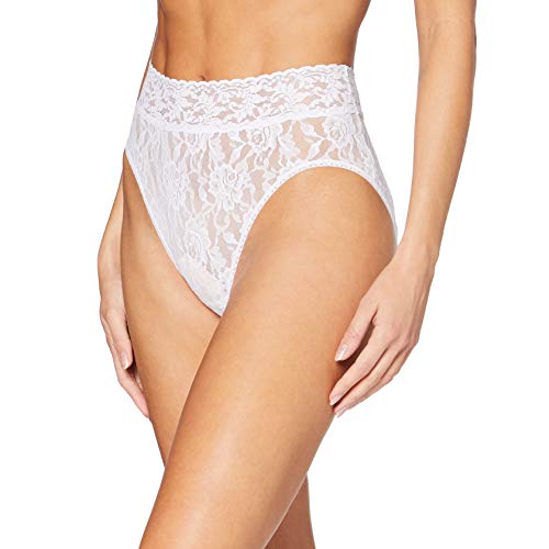 hanky panky Women's Signature Lace French Briefs, White, M