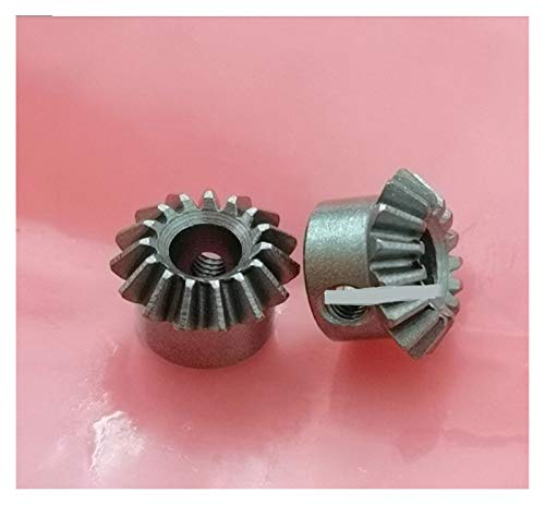 SUOFEILAIMU-PHONE CASE Industry 2pcs 0.8M 15T 1:1 Bevel Gears Copper Steel 3 4 5 6 Mm M3 Screw Hole Brass Bevel Gear (Hole Diameter : 5mm Copper Gear, Number of Teeth : 0.8M 15 Teeth)