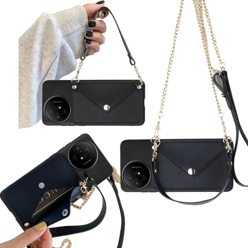 Tuxiwei �N���X�{�f�B �`�F�[�� �X�g���b�v �E�H���b�g�P�[�X TCL 50xl 50 XL 5g�p TCL 50XL �d�b�P�[�X �o�b�N�E�H���b�g �J�[�h�z���_�[�t�� �����p �K�[���[ �N���W�b�g�J�[�h�X���b�g�P�[�X �t�F�C�N���W�b�g ���[�i�[ ��