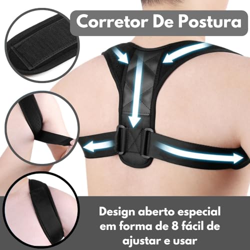 Colete Corretor Postural Unissex Ajustável Para Postura