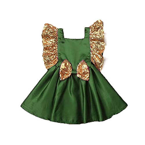 HIBAFit and Flare Sequence Dress Ruffle Dress for Baby Girl