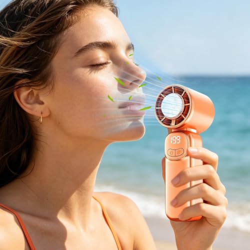 Ventilador de mano portátil USB personal con 199 velocidades para verano 3