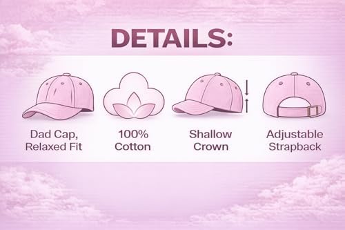 47 Toronto Blue Jays Pink Dad Hat – Adjustable Strapback Baseball Cap, 100% Cotton, Unstructured Relaxed Fit, Curved Brim, Unisex Adult - 4