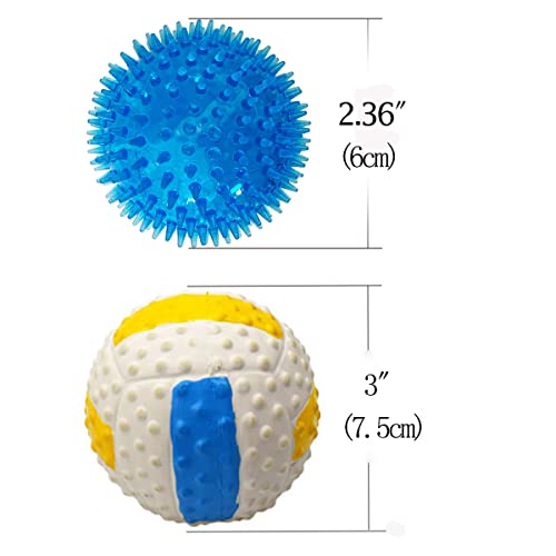 Nlmskzzy Dog Balls,Dog Squeaky Balls Tug And Fetch Toys For Small Medium Large Dogs Squeaky Toy Balls 3 Pcs #TOP1