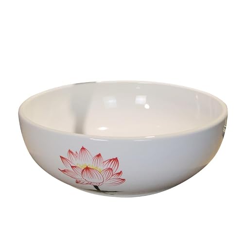 Hpthly Bathoom Sink Bathroom Vessel Sink Ceramic Countertop Wash Basin Bathroom Round Basin Home Wash Basin Art Basin Bathroom Vessel Sinks