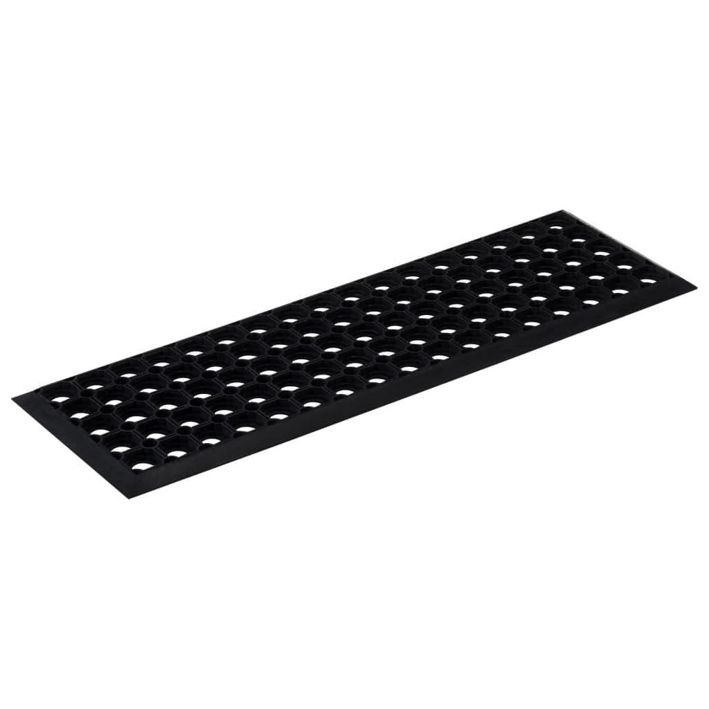Générique Stopnie schodowe z gumy 5 szt. 25x75 cm, antypoślizgowe i trwałe do wnętrz, na zewnątrz i do użytku komercyjnego, łatwe do czyszczenia z pustą konstrukcją.