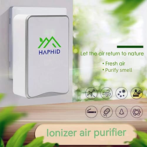 Haphid Ionizer Air Purifier/ Plug In Air Purifier Ion Generator With Highest Output - Up To 32 Million Anions/Sec,Portable Filterless&Ion Air Purifier For Purify: Smoke,Pets Smell Etc (5-Pack) #TOP7