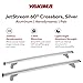 YAKIMA, JetStream Bar Aerodynamic Crossbars for Roof Rack Systems, Set of 2, Silver, Medium (60