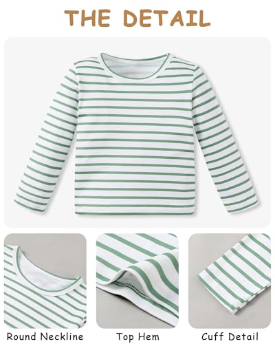 YALLET Toddler Boy Clothes Cute Long Sleeve Tops + Comfortable Overalls Jumpsuit Pants Outfits Sets 12M-5T2