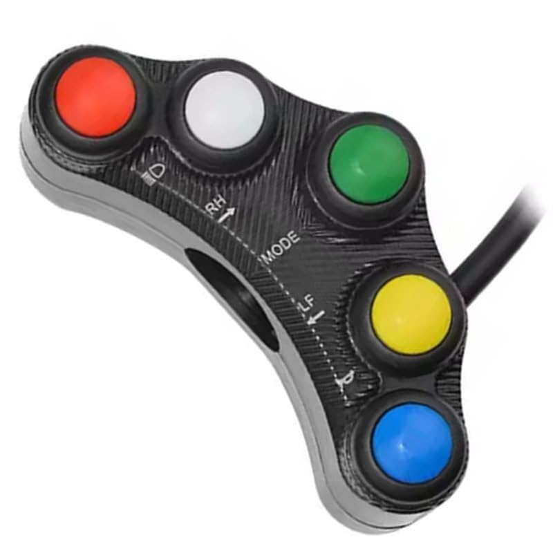 Interrup boton de manillar multifuncional 7 en 1 para control total de luces y arranque 4
