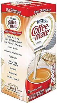 Nestle 35110 Coffee-Mate Original Flavor Creamer, Single Serve Portions, 50/Box