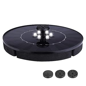 Zonne-energie Fontein LED Verlichting Drijvende Lamp Fontein Pomp Tuin Zwemmen Pomp Fonteinen Decor whitelight