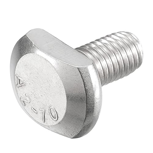 uxcell T-Slot Bolts, 1pcs M10x20mm T Slot Drop-in Stud Sliding Bolts 304 Stainless Steel T Shape Screws for T Track