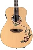 Luna Oracle Rose Acoustic-electric Guitar - Natural