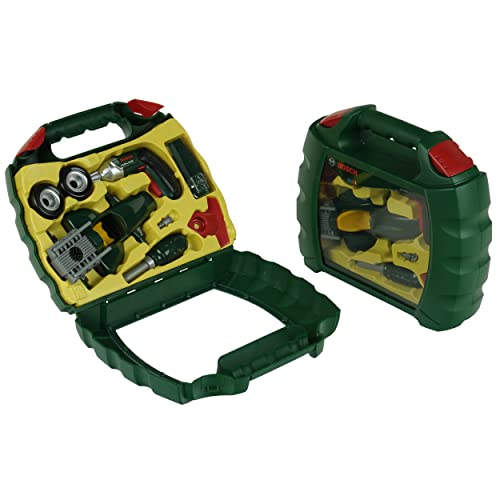 Theo Klein 8375 Bosch Grand Prix Case With Ixolino I With Battery-Powered Ixolino Cordless Screwdriver I Racing Car Can Be Dismantled Into 10 Parts I Toy For Children Aged 3 Years And Up #TOP5