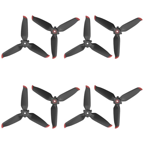 Craznick 8Pcs Red Tip Props for DJI FPV