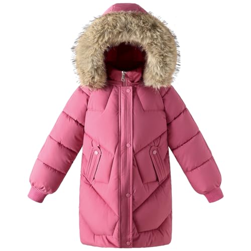 Girl Dress Coat Long Puffer Jacket Winter Havyweight Padded Kids Quilted Clothes