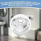 ZephyrJazz Shower Faucet Replacement for 940-240 and 940-950A Shower Handle Compatible with Price Pfister Avante Kitchen, Bathtub and Shower Faucets, Single Shower Knob Replacement, Acrylic - Image 4